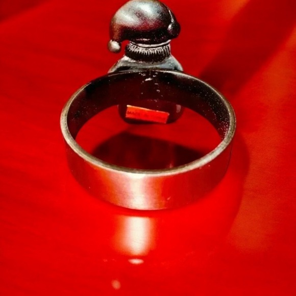 Vintage-New in Box Set of 8 Belk Pewter Christmas Napkin & Place Card Holders - Picture 7 of 14